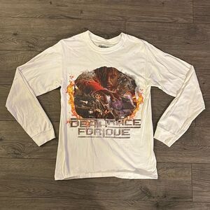 999 Juicewrld Death Race For Love Long Sleeve White T-Shirt Size Small‎